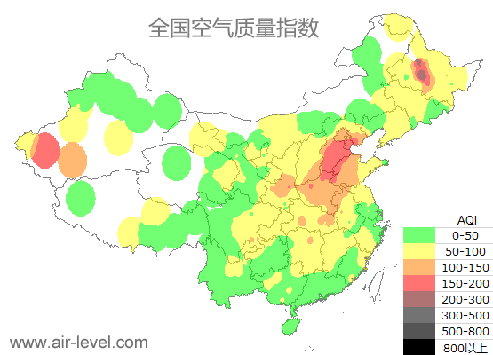 空气质量实时地图 2024-10-30 00:00