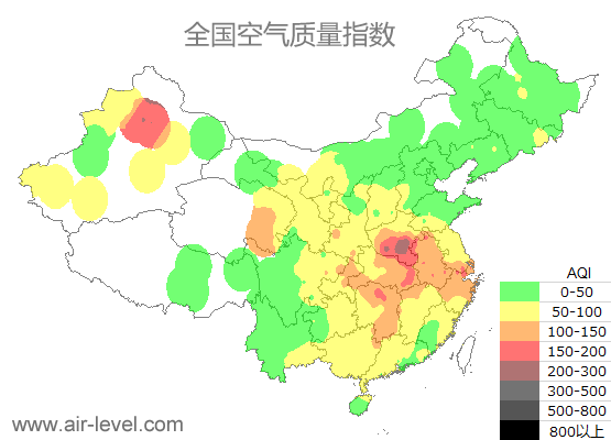 空气质量实时地图 2024-12-26 17:00