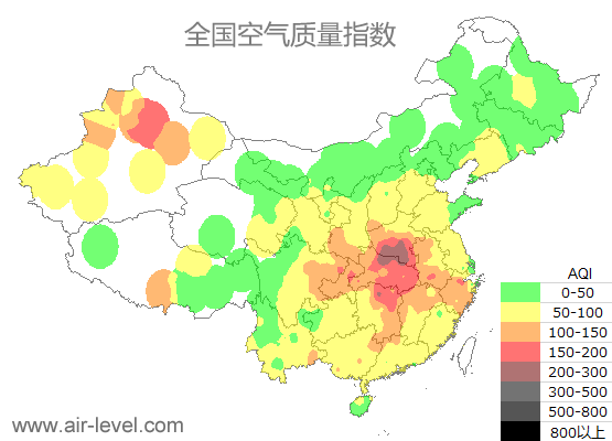 空气质量实时地图 2024-12-27 00:00