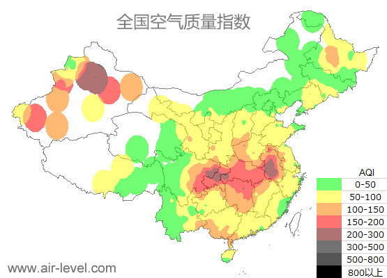 空气质量实时地图 2025-01-03 01:00