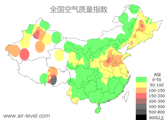 空气质量实时地图 2025-02-02 15:00