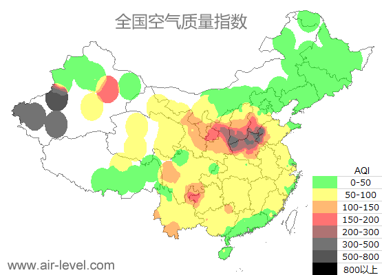 空气质量实时地图 2025-03-28 08:00