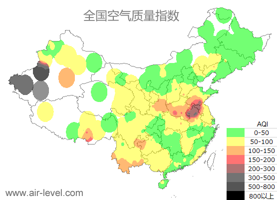 空气质量实时地图 2025-03-28 18:00