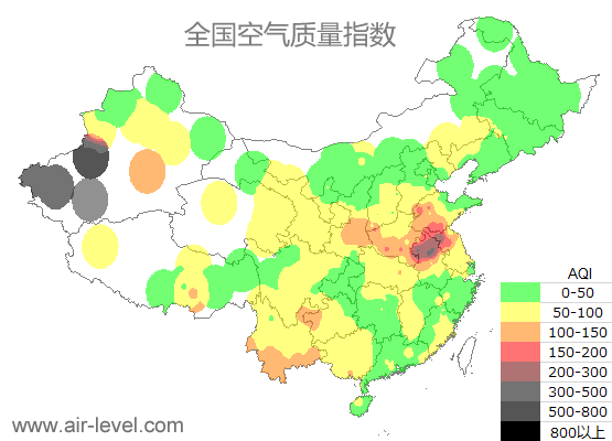 空气质量实时地图 2025-03-28 19:00
