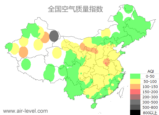 空气质量实时地图 2025-05-02 12:00