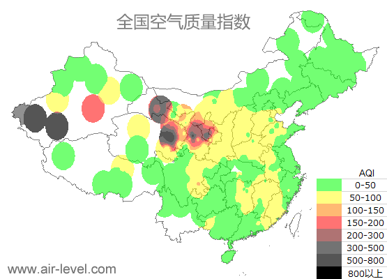 空气质量实时地图 2025-05-04 10:00