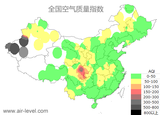 空气质量实时地图 2025-05-10 00:00