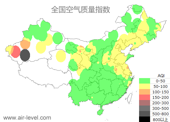 空气质量实时地图 2025-05-31 07:00