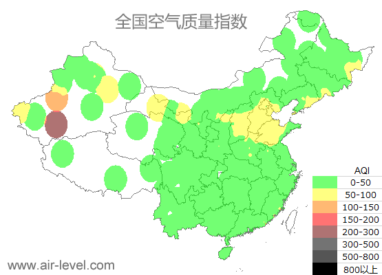 空气质量实时地图 2025-06-01 07:00