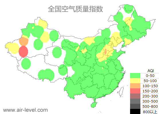 空气质量实时地图 2025-06-02 00:00