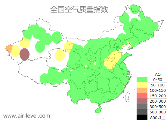 空气质量实时地图 2025-06-02 20:00