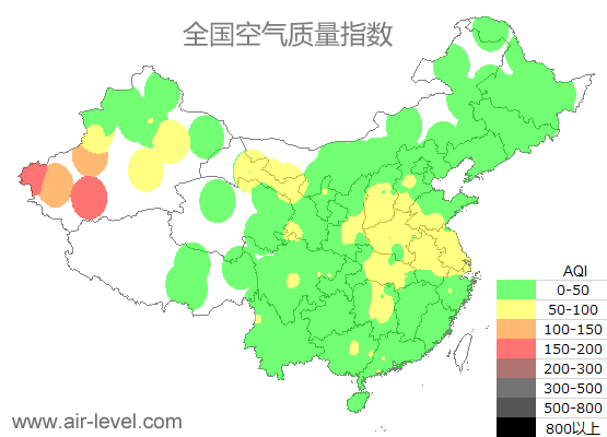 空气质量实时地图 2025-06-04 22:00