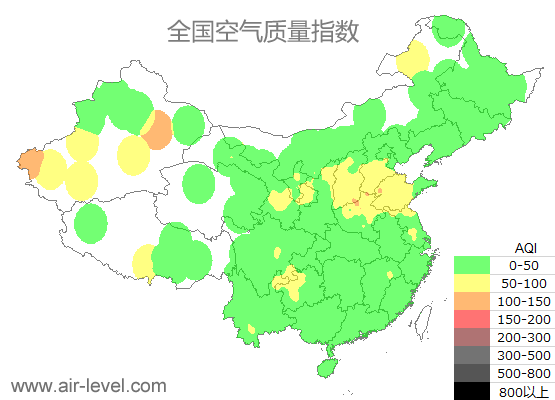 空气质量实时地图 2025-06-07 19:00