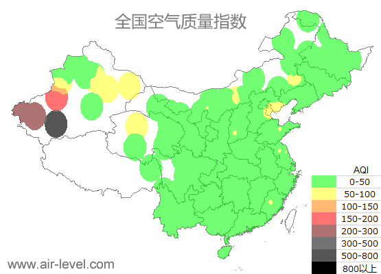 空气质量实时地图 2025-07-01 06:00