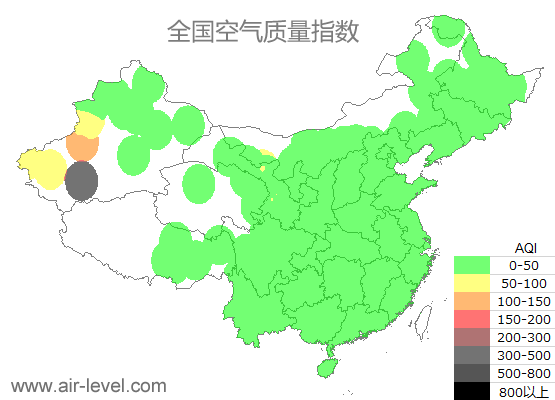 空气质量实时地图 2025-07-01 18:00