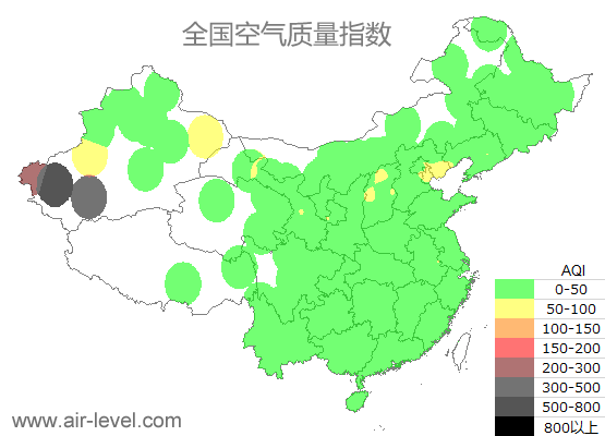 空气质量实时地图 2025-07-02 07:00