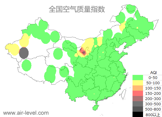 空气质量实时地图 2025-07-04 00:00