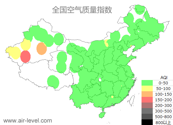 空气质量实时地图 2025-07-04 15:00