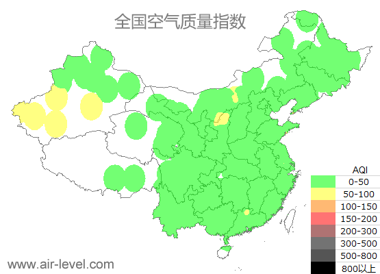 空气质量实时地图 2025-07-04 16:00