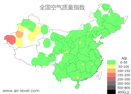 空气质量实时地图 2025-07-05 23:00