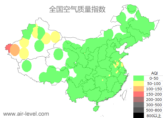 空气质量实时地图 2025-07-06 06:00