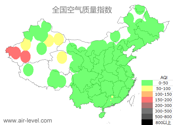 空气质量实时地图 2025-07-06 15:00