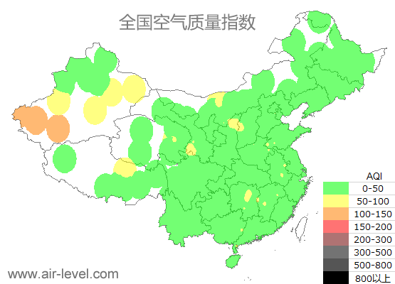 空气质量实时地图 2025-07-07 00:00