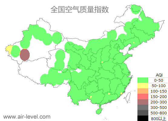 空气质量实时地图 2025-07-09 16:00
