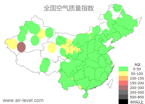 空气质量实时地图 2025-07-31 13:00