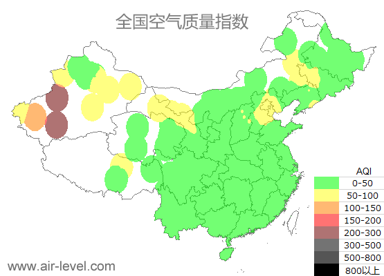 空气质量实时地图 2025-09-12 00:00