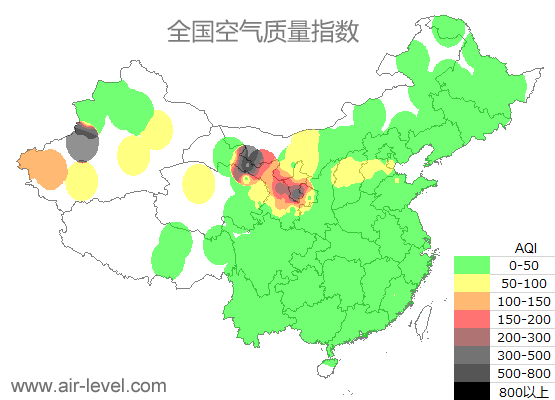 空气质量实时地图 2025-09-15 15:00