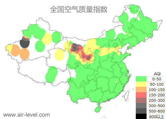 空气质量实时地图 2025-09-15 17:00