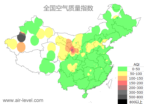 空气质量实时地图 2025-09-15 21:00