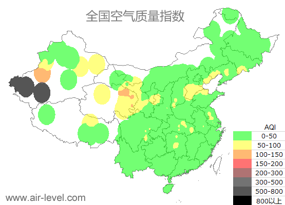 空气质量实时地图 2025-09-16 09:00