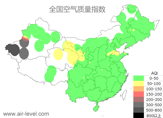 空气质量实时地图 2025-09-16 14:00