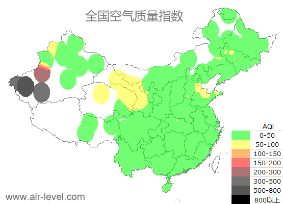 空气质量实时地图 2025-09-16 15:00