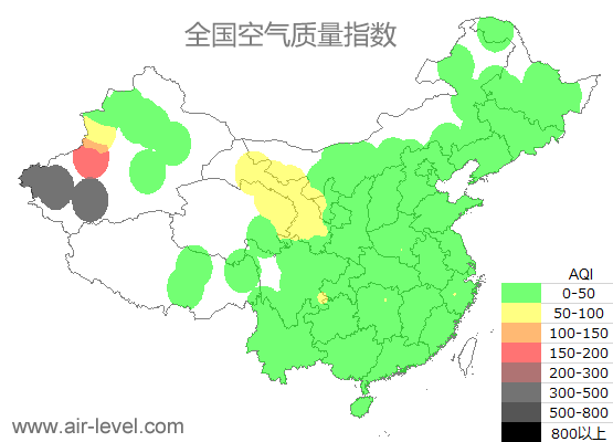 空气质量实时地图 2025-09-16 20:00