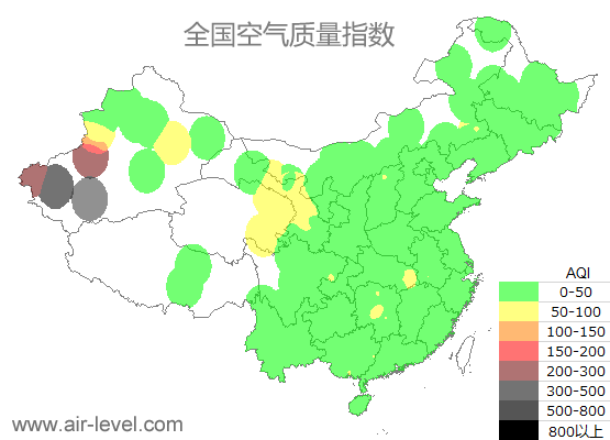 空气质量实时地图 2025-09-16 23:00