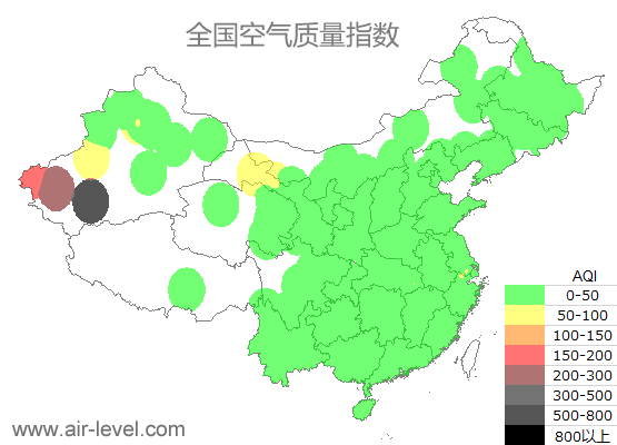 空气质量实时地图 2025-09-17 15:00