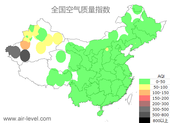 空气质量实时地图 2025-09-18 00:00