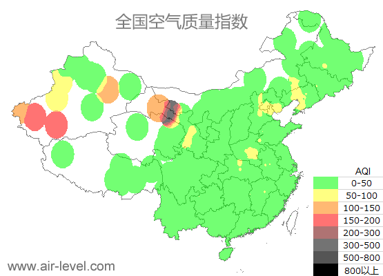 空气质量实时地图 2025-09-22 00:00