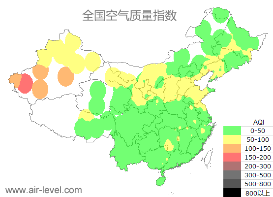 空气质量实时地图 2025-09-30 00:00