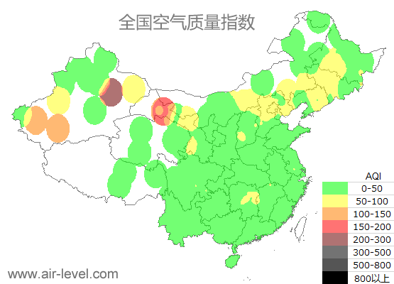 空气质量实时地图 2025-10-03 00:00