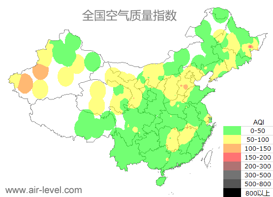 空气质量实时地图 2025-10-15 23:00