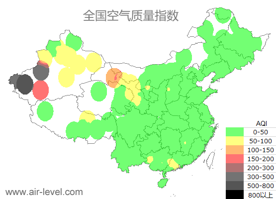 空气质量实时地图 2025-10-18 12:00
