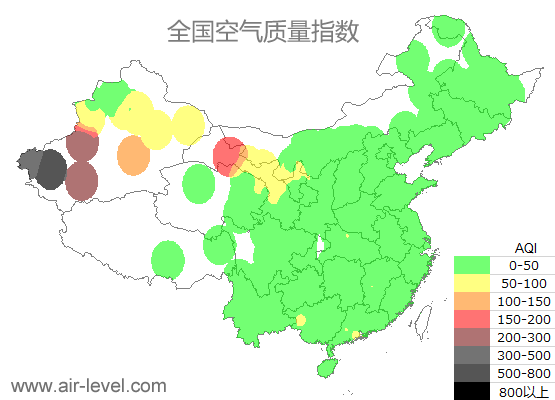 空气质量实时地图 2025-10-18 14:00