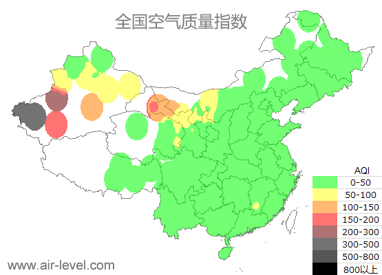 空气质量实时地图 2025-10-18 18:00