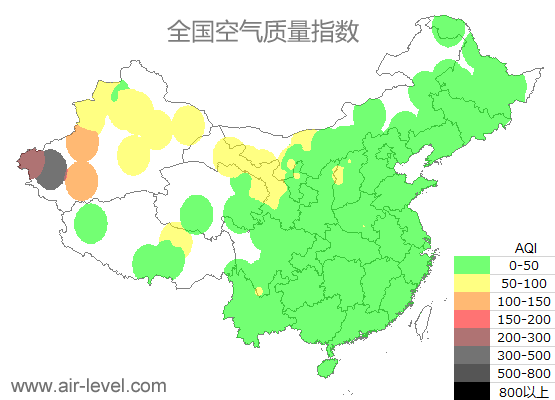 空气质量实时地图 2025-10-20 12:00