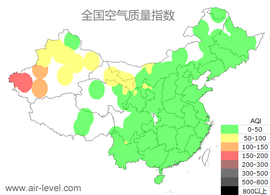 空气质量实时地图 2025-10-20 15:00