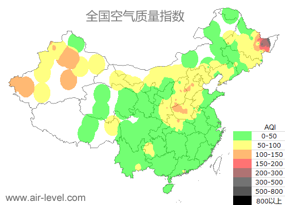 空气质量实时地图 2025-10-24 17:00
